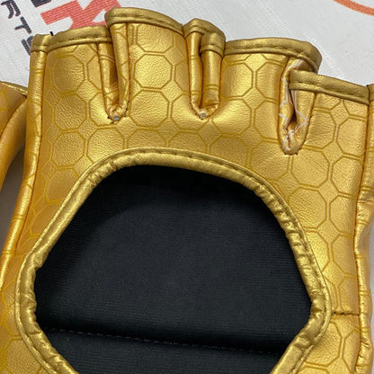 Golden MMA Grappling Half Finger Gloves
