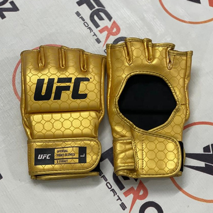 Golden MMA Grappling Half Finger Gloves